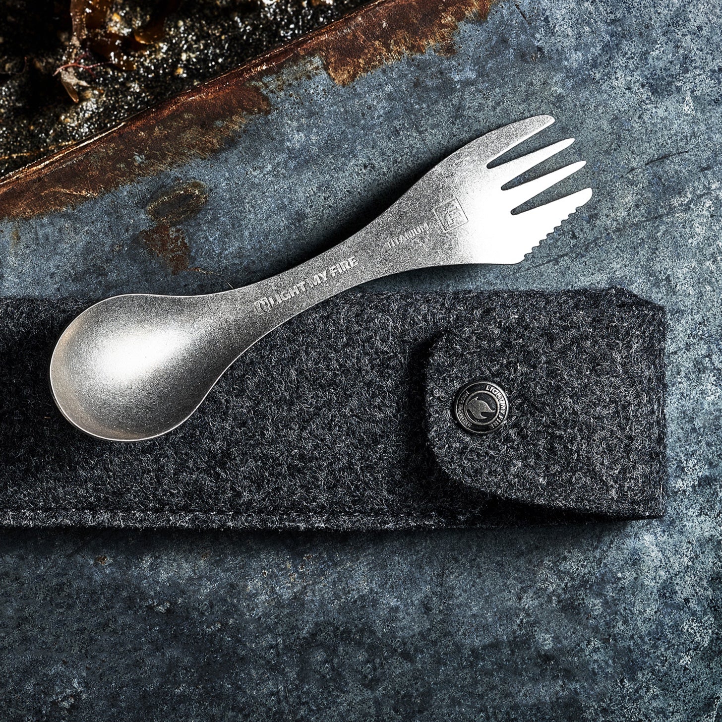 Swedish Spork Kit titanium